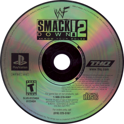 WWF SmackDown Greatest Hits PlayStation 1 PS1 for retro video game enthusiasts featuring professional wrestling gameplay iconic WWF Superstars fast paced ring action signature moves season mode multiplayer matches and collectible gaming appeal disc 