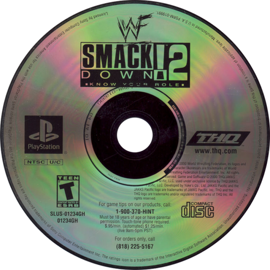 WWF SmackDown Greatest Hits PlayStation 1 PS1 for retro video game enthusiasts featuring professional wrestling gameplay iconic WWF Superstars fast paced ring action signature moves season mode multiplayer matches and collectible gaming appeal disc 