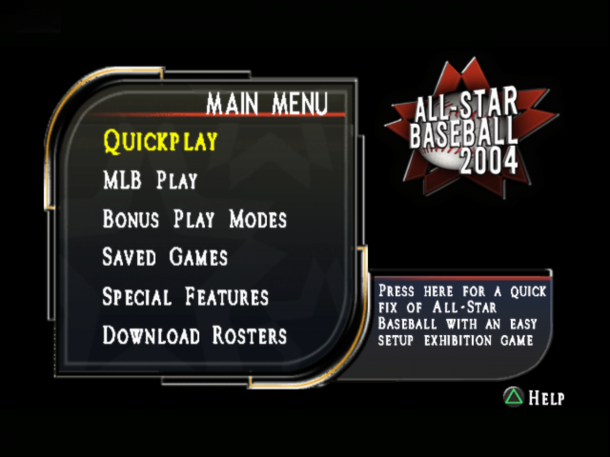 All-Star Baseball 2004 PS2 sports baseball video game gameplay