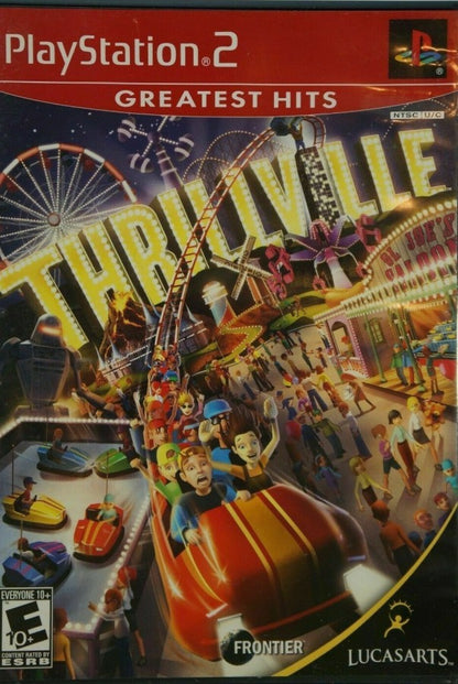 Thrillville [Greatest Hits] cover art for PlayStation 2 video game. 