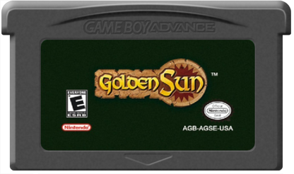 Golden Sun [CIB] for Game Boy Advance (GBA) featuring a classic turn-based RPG where you wield elemental Psynergy to solve puzzles and battle across a richly detailed world; customize your party with Djinn summons and uncover an epic story in this complete-in-box handheld favorite cartridge