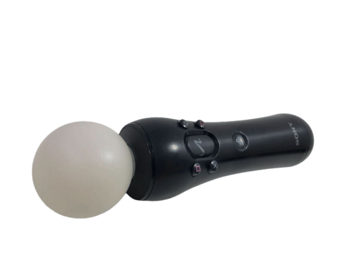 Original Sony PlayStation 4 Move motion controller featuring motion sensors, action button, trigger, and ergonomic design for PS4 gaming and VR experiences