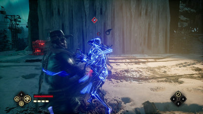 Evil West PlayStation 5 third-person action vampire hunting supernatural Wild West setting brutal combat gadgets co-op mode Focus Entertainment gameplay screenshot