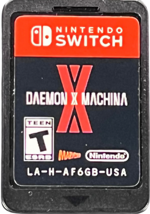 Daemon X Machina Nintendo Switch inspired design featuring high speed mech action aesthetic customizable armored suits futuristic warfare intense aerial combat sci fi battlefields explosive robotic encounters anime inspired gameplay presentation