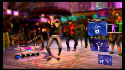 Dance Central for Xbox 360 rhythm dance video game featuring full body Kinect motion tracking high energy music tracks competitive dance battles and immersive club style gameplay experience gameplay