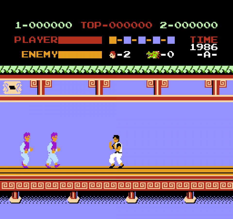 Kung Fu [5 Screw] gameplay image for Nintendo Entertainment System (NES) retro video game
