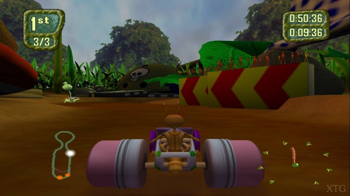 Antz Extreme Racing PS2 racing video game gameplay