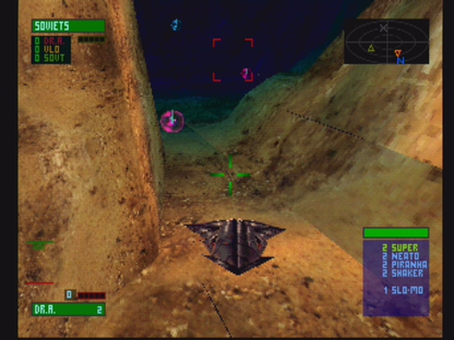 Critical Depth retro underwater vehicular combat action game for PlayStation 1 (PS1) gameplay