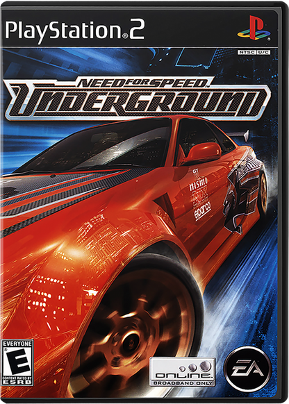 Need for Speed: Underground – PlayStation 2 (PS2) street racing video game cover art
