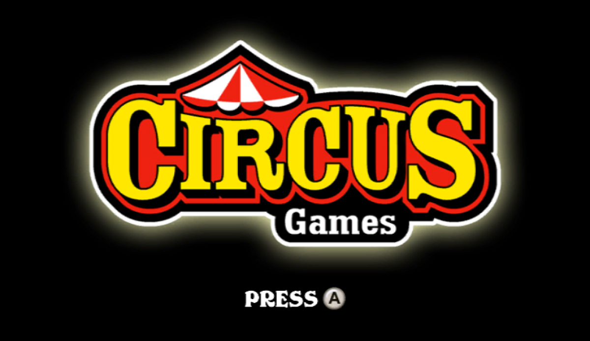 Circus Games title screen art for Nintendo Wii (Wii) video game