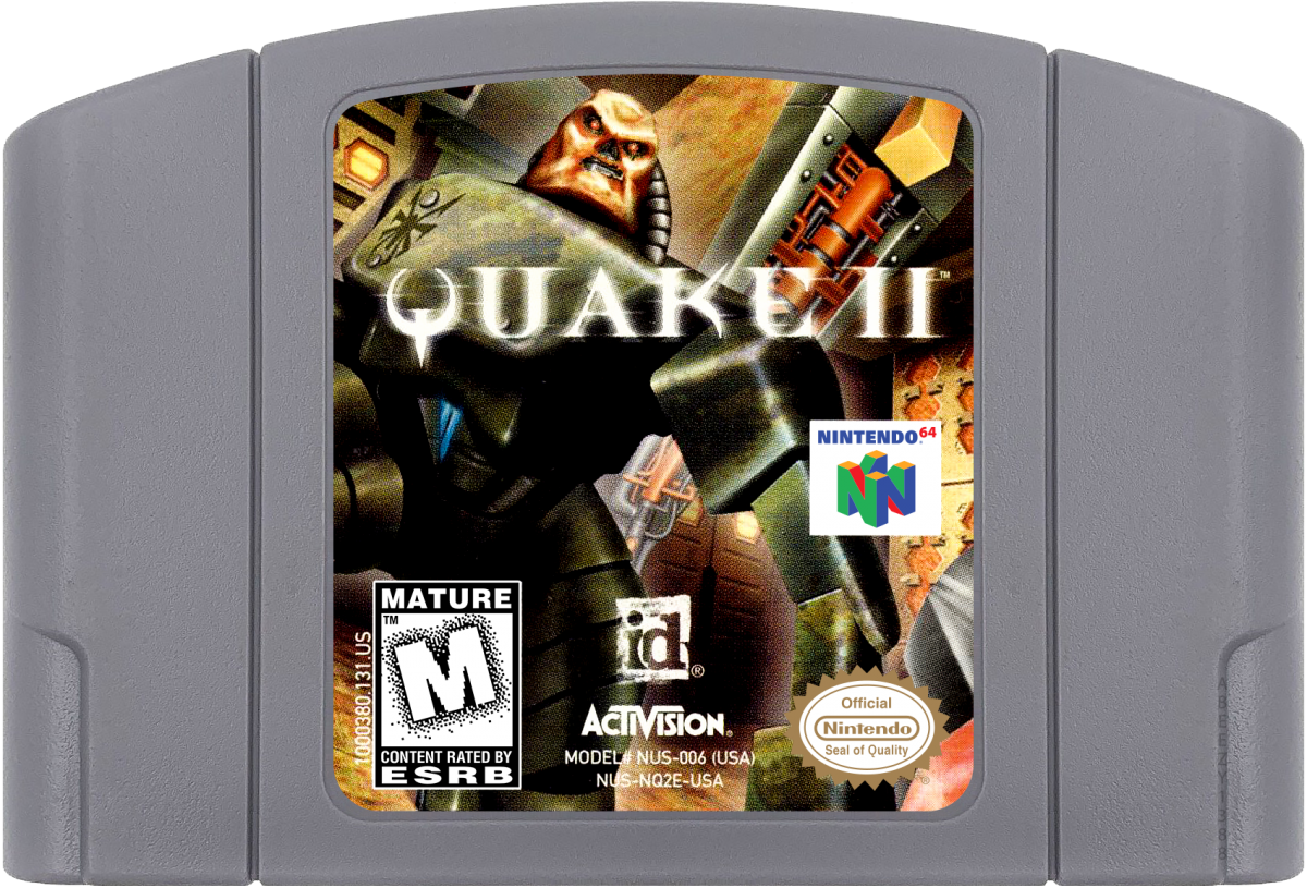 Quake II cartridge for Nintendo 64 N64 video game