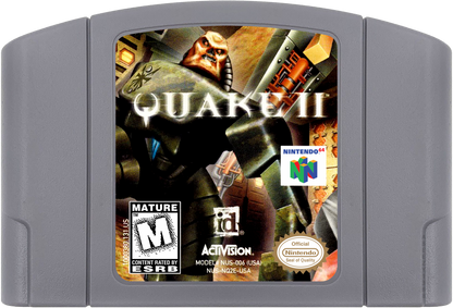 Quake II cartridge for Nintendo 64 N64 video game