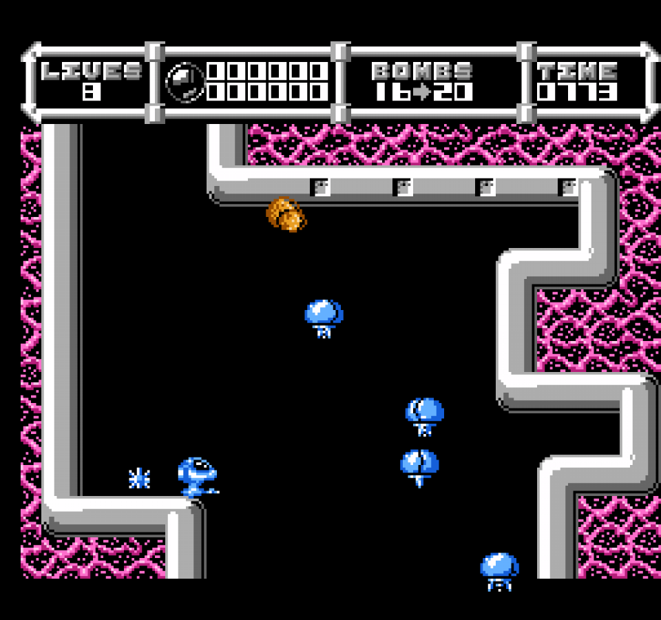 Cybernoid The Fighting Machine Nintendo Entertainment System NES for retro video game enthusiasts featuring side scrolling shoot em up gameplay futuristic spacecraft combat challenging enemy waves powerful weapon upgrades sci fi arcade action and collectible gaming appeal gameplay 