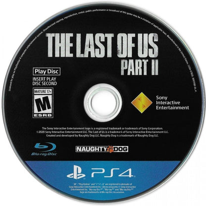 The Last of Us: Part II – PlayStation 4 (PS4) video game play disc, action-adventure survival.