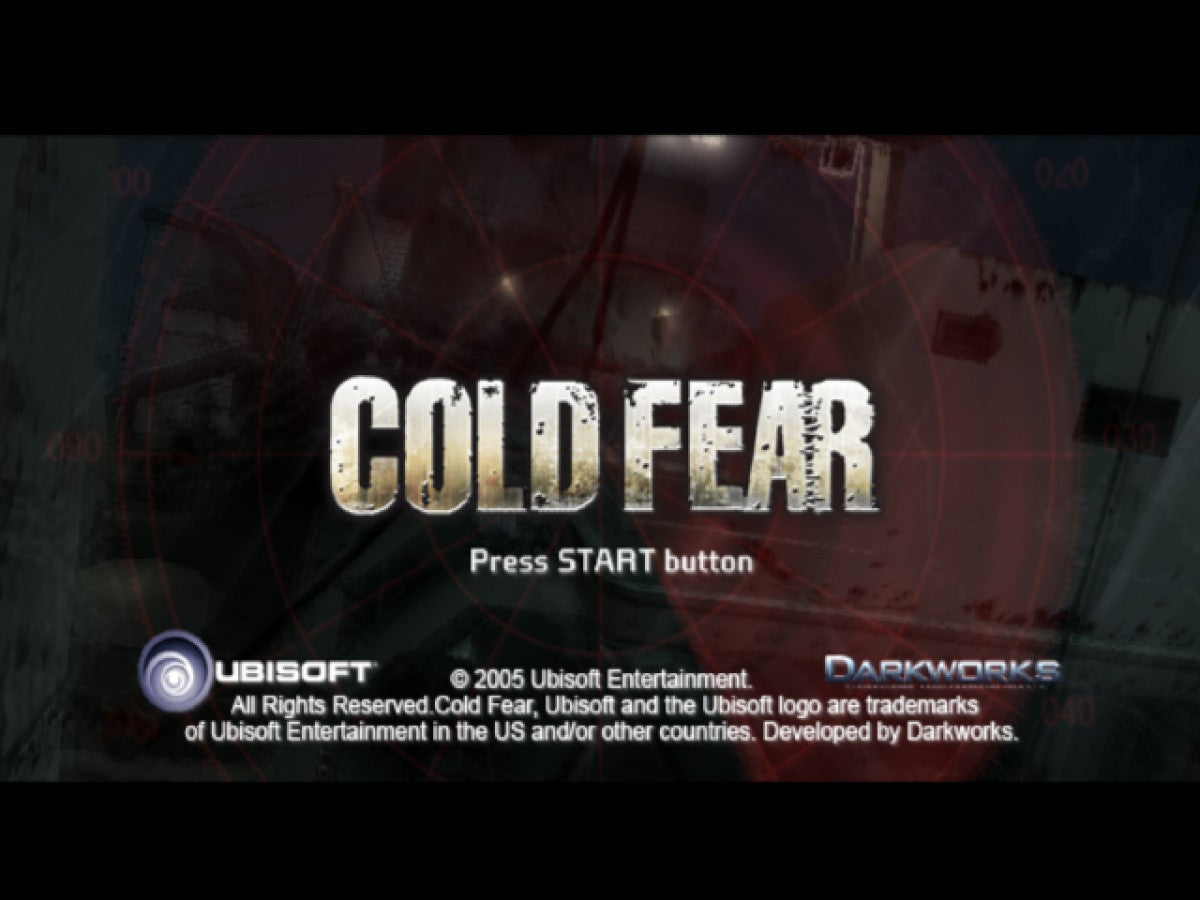 Cold Fear PlayStation 2 PS2 retro video game survival horror title screen