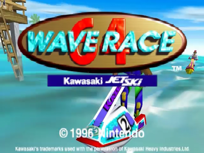 Wave Race 64 title screen for Nintendo 64 (N64) video game