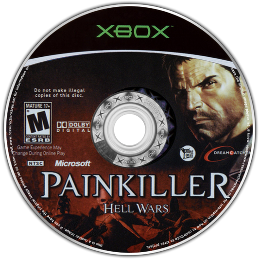 Painkiller: Hell Wars disc art for Xbox (XBOX) video game