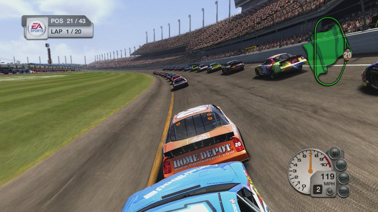NASCAR 08 gameplay for Xbox 360 (X360) sports racing video game
