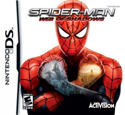 Spider-Man: Web of Shadows action adventure superhero cover art for Nintendo DS (DS) video game