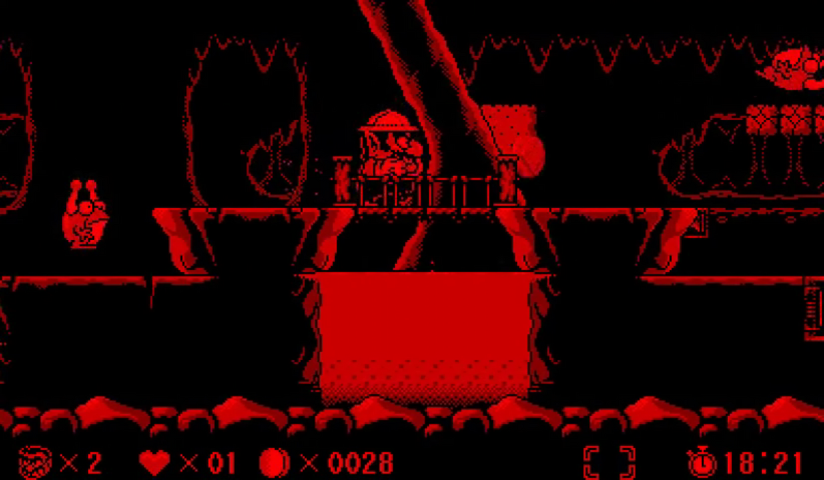 Wario Land Virtual Boy VB video game featuring Wario platforming adventure gameplay stereoscopic 3D environments enemy battles treasure collecting challenging levels hidden secrets classic Nintendo Virtual Boy gameplay retro video game collection collectible gaming appeal gameplay