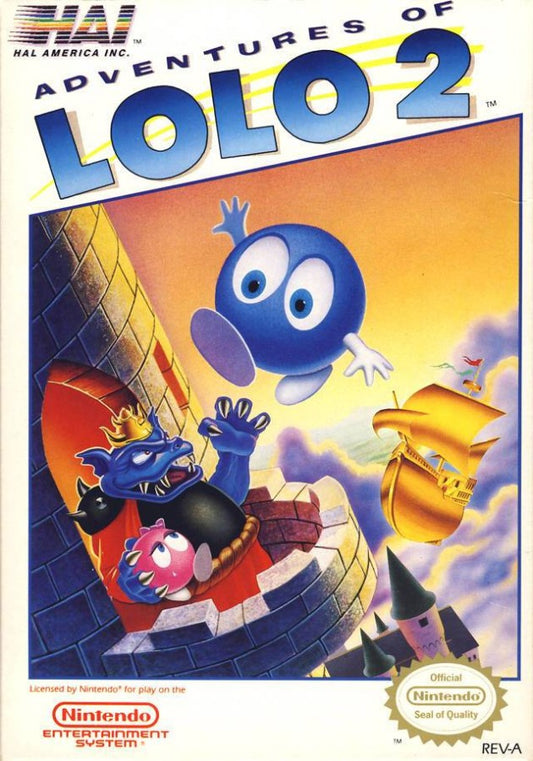 Adventures of Lolo 2 cover art for Nintendo Entertainment System (NES) video game