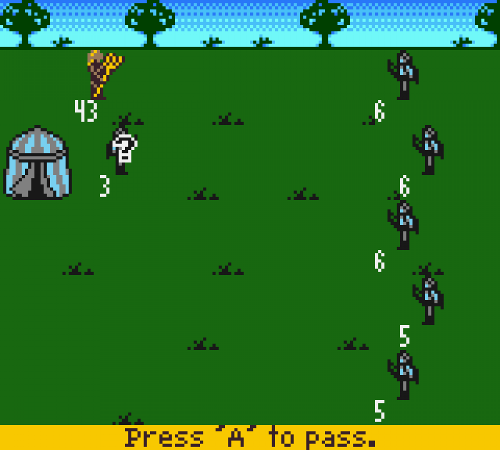 Heroes of Might and Magic Game Boy Color GBC gameplay for retro video game enthusiasts featuring fantasy strategy gameplay turn based tactical battles hero progression kingdom management mechanics magical world exploration and portable handheld strategic gaming experience and collectible gaming appeal