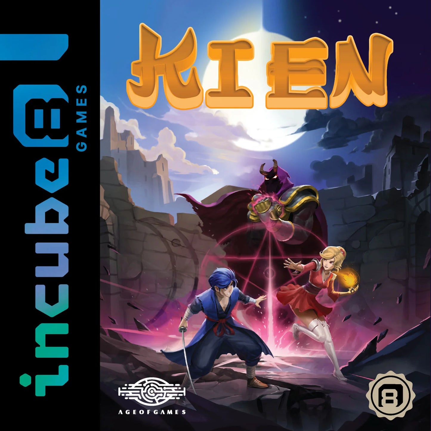 Kien homebrew cover art for Game Boy Advance action game