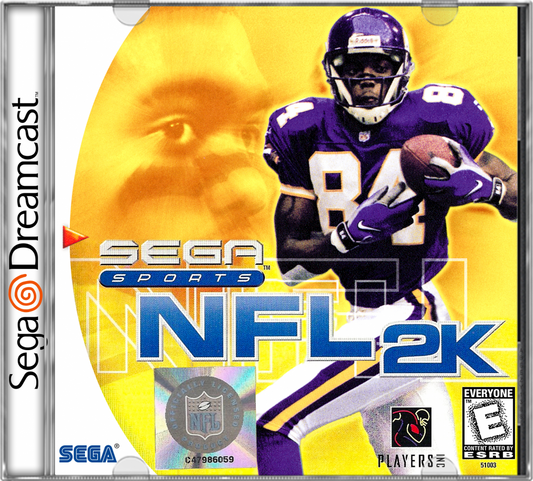 NFL 2K cover art for Sega Dreamcast (DC) video game