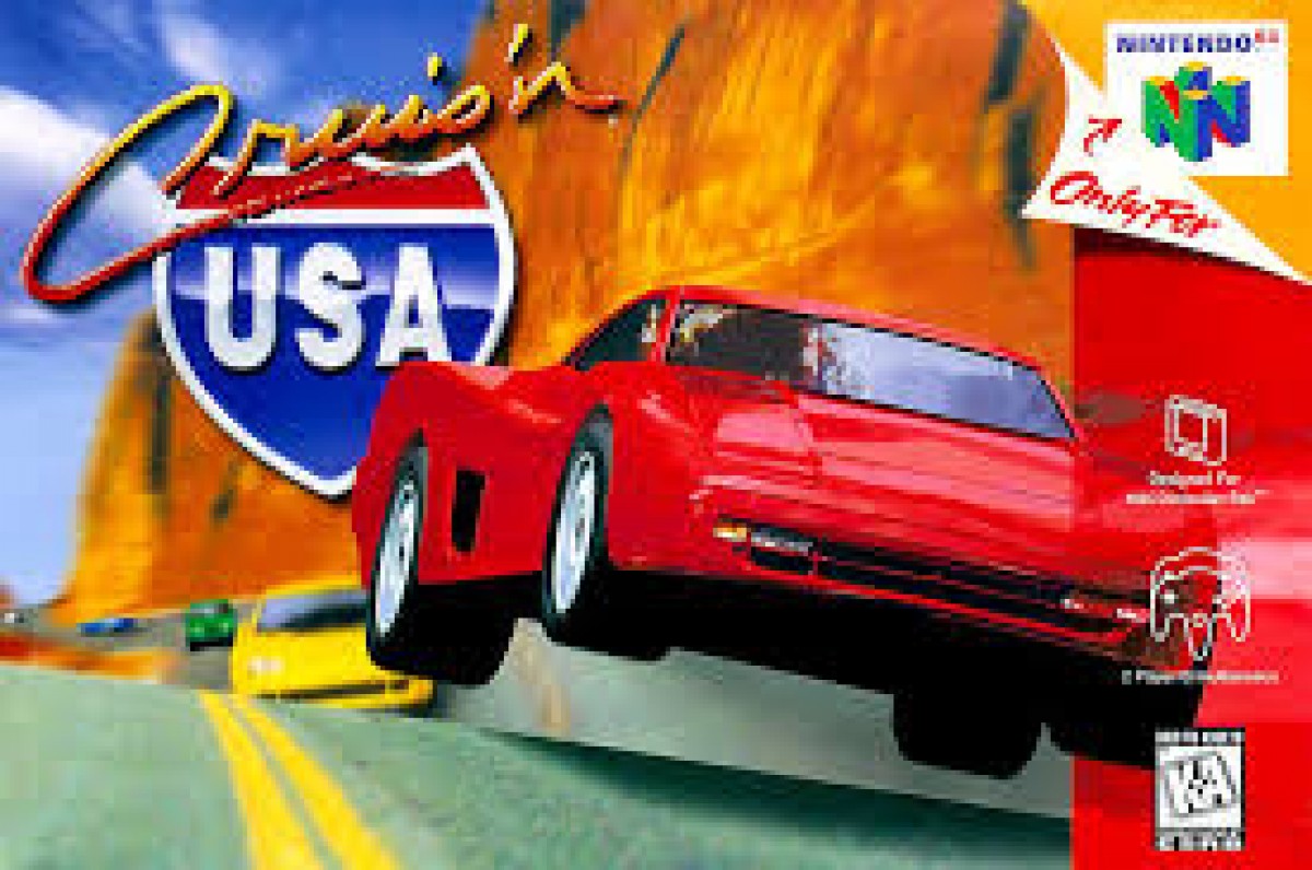 Cruis'n USA cover art for Nintendo 64 (N64) video game