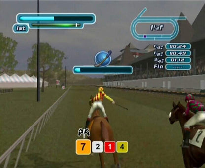Breeders' Cup World Thoroughbred Championships for PlayStation 2 with professional horse racing simulation theme gameplay