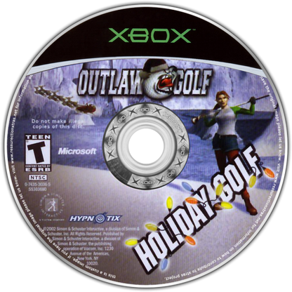 Outlaw Golf Holiday Golf for Xbox (Xbox), disc, sports golf video game.