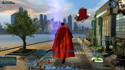 DC Universe Online PlayStation 3 MMORPG massively multiplayer online superhero action video game create-your-own-hero villain DC Comics universe Superman Batman Joker factions iconic villains missions combat co-op gameplay screenshot