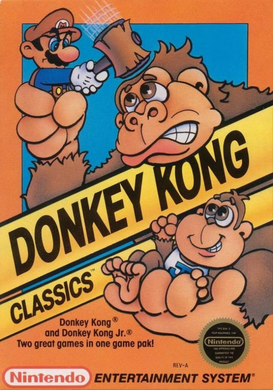 Donkey Kong Classics cover art for Nintendo Entertainment System (NES) video game