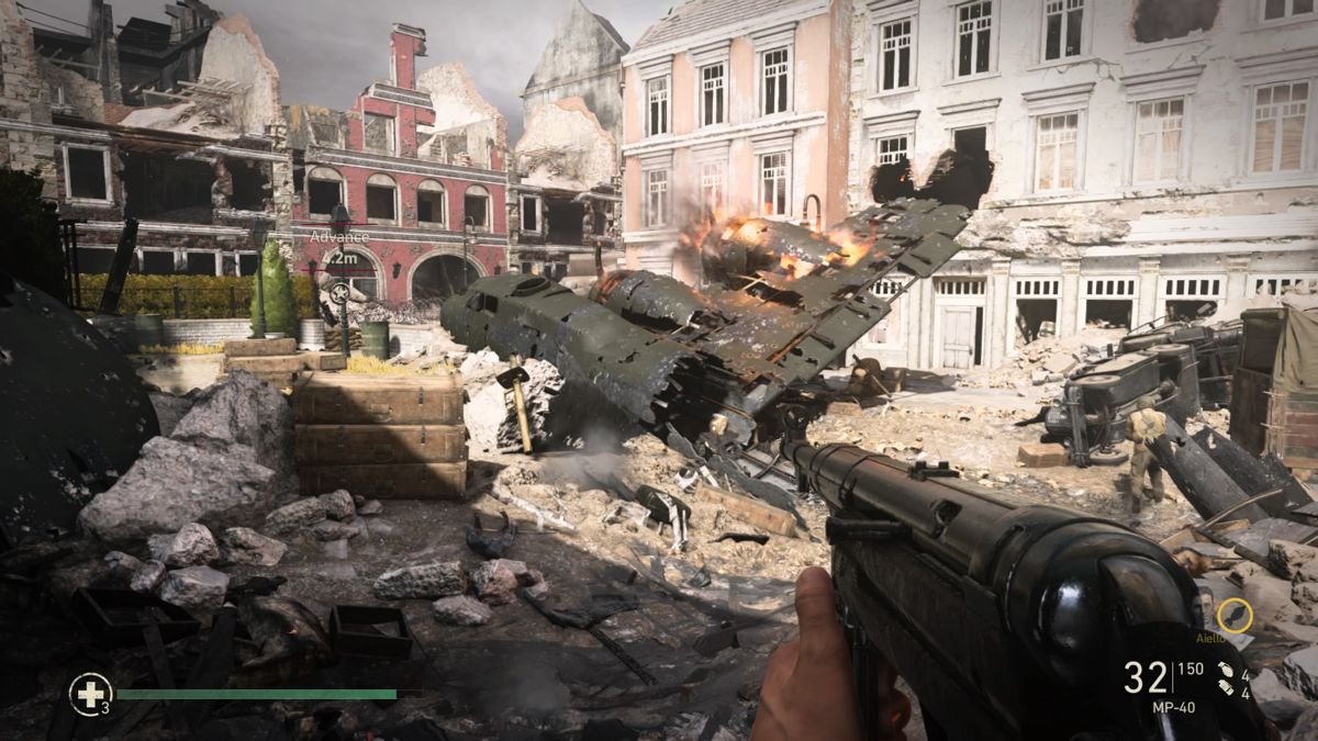 Call of Duty WWII Xbox One first-person shooter set in World War II with cinematic battles and intense multiplayer combat gameplay