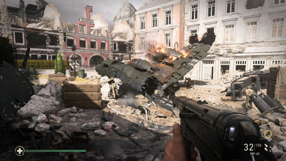 Call of Duty WWII Xbox One first-person shooter set in World War II with cinematic battles and intense multiplayer combat gameplay