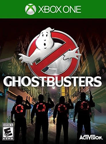 Ghostbusters Xbox One game featuring cooperative action gameplay and classic paranormal adventure based on the Ghostbusters franchise Front Cover Box Art