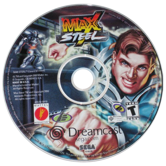 Max Steel Covert Missions Sega Dreamcast retro video game action adventure disc
