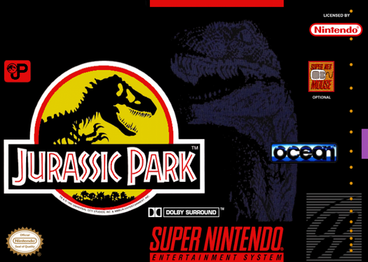 Jurassic Park cover art for Super Nintendo Entertainment System (SNES) video game
