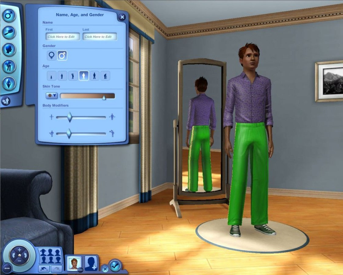 The Sims 3 for PlayStation 3 with life-simulation and customizable character creation theme gameplay
