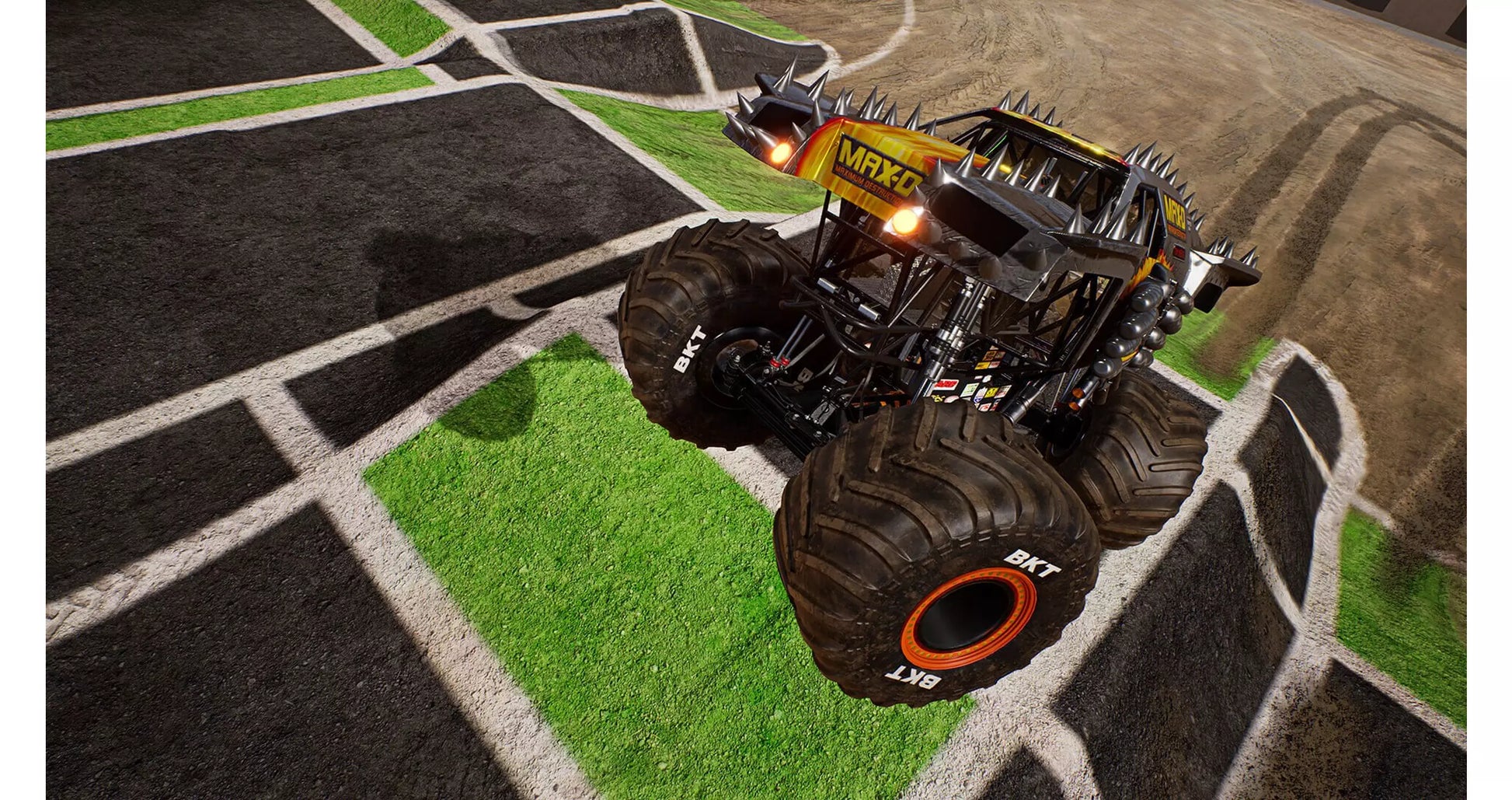 Monster Jam Steel Titans gameplay for Xbox One (XONE) racing video game