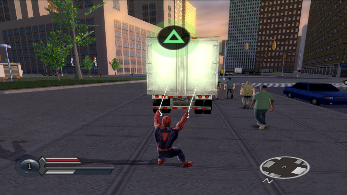 Spider-Man 3 – PlayStation 2 (PS2) video game gameplay, action-adventure superhero game.