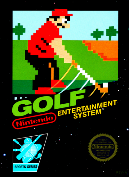 Golf cover art for Nintendo Entertainment System (NES) retro video game