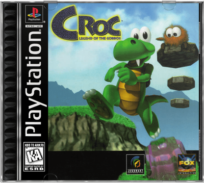Croc: Legends of the Gobbos cover art for PlayStation 1 (PS1) retro video game