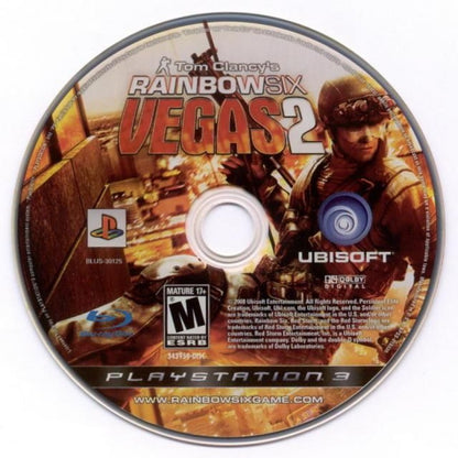 Tom Clancy's Rainbow Six: Vegas 2 disc for PlayStation 3 (PS3) video game