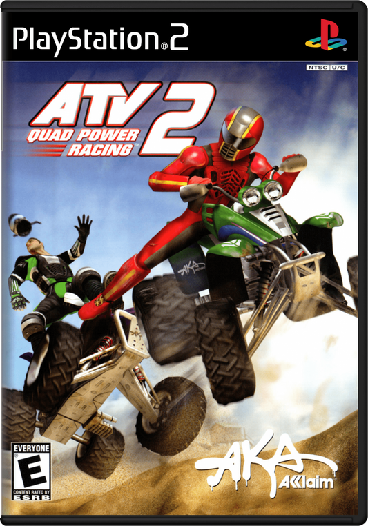 ATV Quad Power Racing 2 game featuring off-road ATV racing and stunt action gameplay cover art