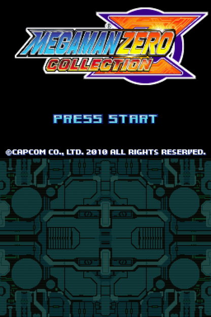 Megaman Zero: Collection title screen for Nintendo DS (DS) video game