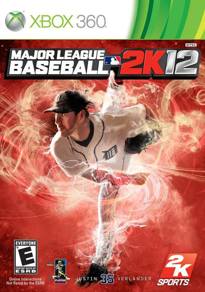 Major League Baseball 2K12 cover art for Xbox 360 (X360) sports baseball video game