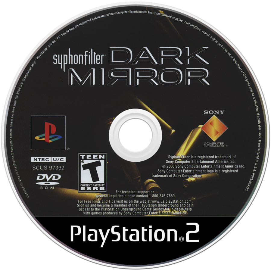 Syphon Filter Dark Mirror PlayStation 2 PS2 for action stealth video game fans featuring tactical espionage gameplay third person shooter combat covert operations stealth missions realistic weapons cinematic storytelling special agent action immersive military adventure collectible gaming appeal game disc