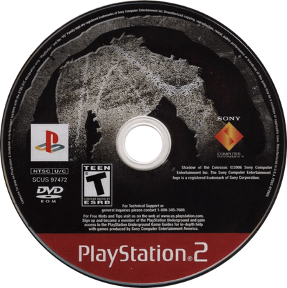 Shadow of the Colossus [Greatest Hits] disc art for Playstation 2 (PS2) video game