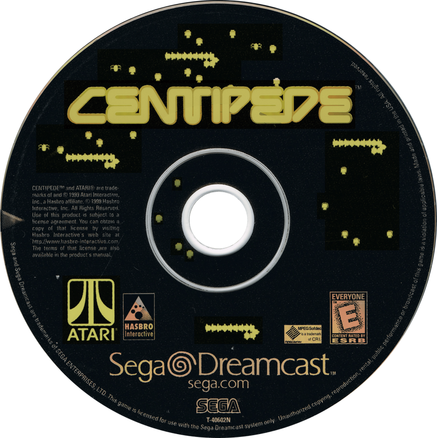 Centipede Sega Dreamcast for arcade shooter retro video game fans featuring fast paced insect blasting colorful arcade action precision shooting challenging levels classic Atari gameplay high score chasing collectible gaming appeal disc